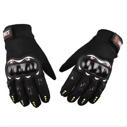 Full Finger Protective Motorcycle Gloves for Outdoor Sports and Cycling (Black)