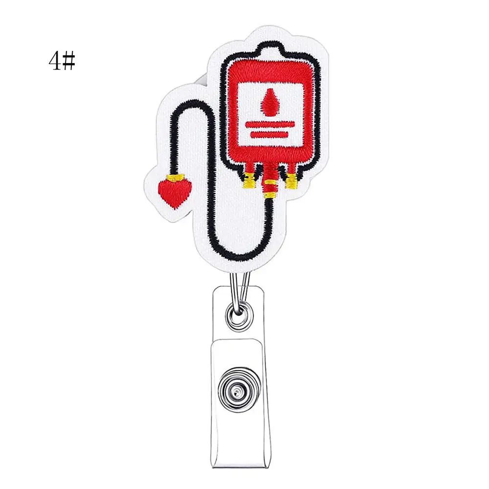 1PCS Cute Retractable Nurse Badge Reel Clip Badge Holder Students