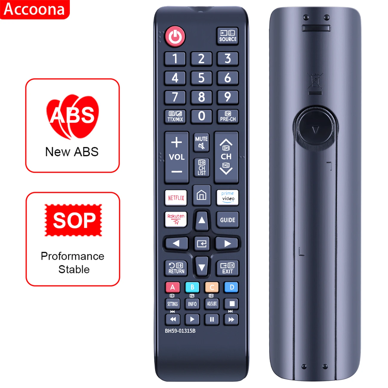 Telecomando Universale Per Samsung Tv Led Lcd Uhd 4K 8K Ultar Qled Smart Tv Hdr Tv Telecomando Bn59-01315B