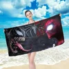 M-Marvel Terror V-Venom Towel Towel pattern beach towel, quick drying and absorbent, The fabric is made of cotton and does 4