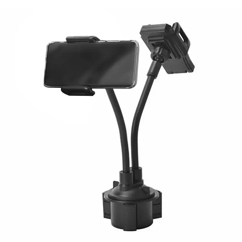 

Двойной держатель для телефона для автомобиля Двойной Автомобильный держатель для телефона с длинной гибкой шеей 360 Регулируемый автомобильный держатель для сотового телефона