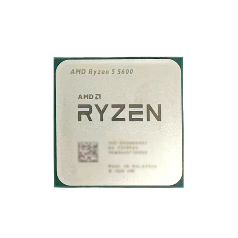 AMD Ryzen 5 5600 언락 데스크탑 CPU 6코어 12스레드 3.5GHz 게이밍 프로세서 소켓 AM4 - 패키지 없음