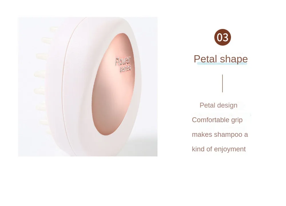 Description Picture 5 of itemHair Shower Brush Comb Head Body Scalp Massage Adult Male And Female Soft Teeth Soft Hair Care Bath Brush Silicone Pet Handheld