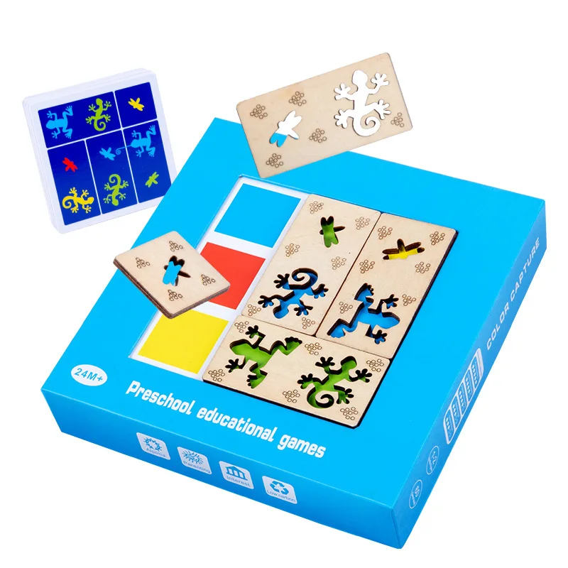 

New Children Color Capture Board Game Cognitive Interaction Fine Motor Training Toys Montessori Sensory Education Toy
