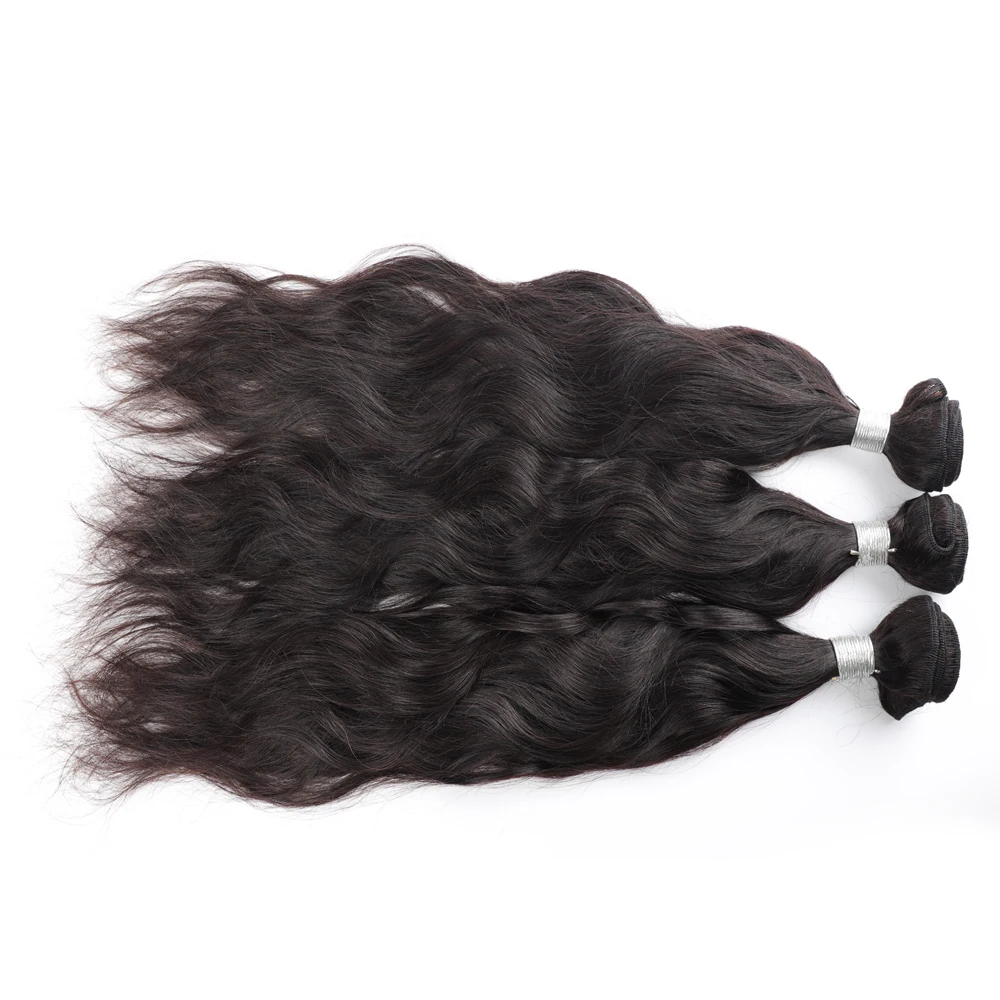 Indian Remy Hair Weaving 1/3/4 Bundles Deal Natural Color Human Hair Weaves Natural Wave Bundles 8-26 Inches