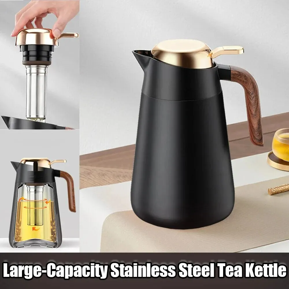 1pc, Large-capacity Stainless Steel Tea Kettle With Ceramic Liner