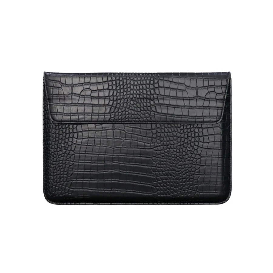 Custom Leather Laptop Sleeve - Personalized Unisex Envelope Pouch