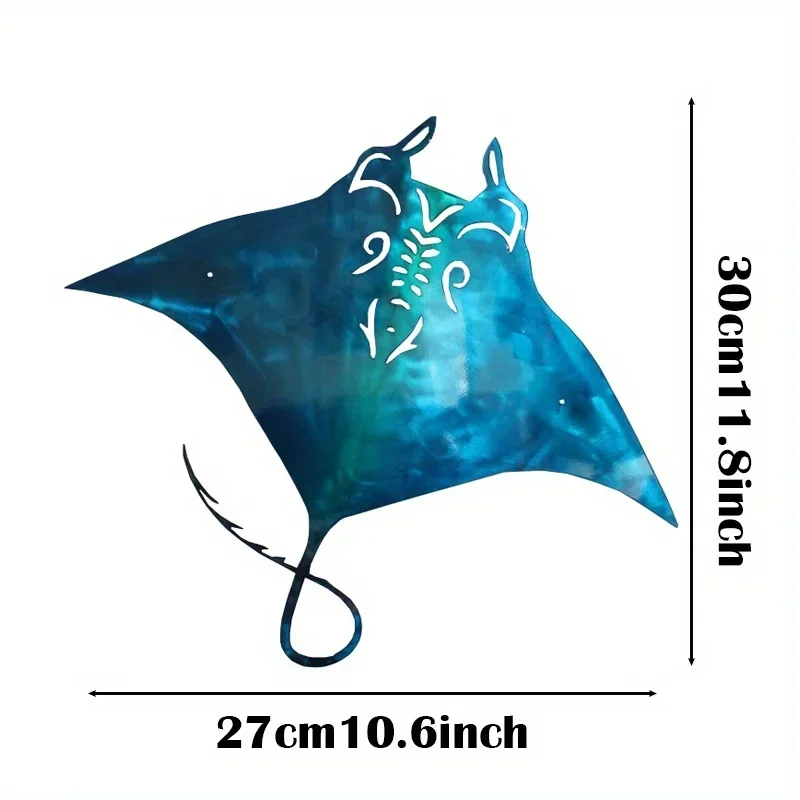Рисунок 4 - Синий Металлический Настенный декор Manta Ray