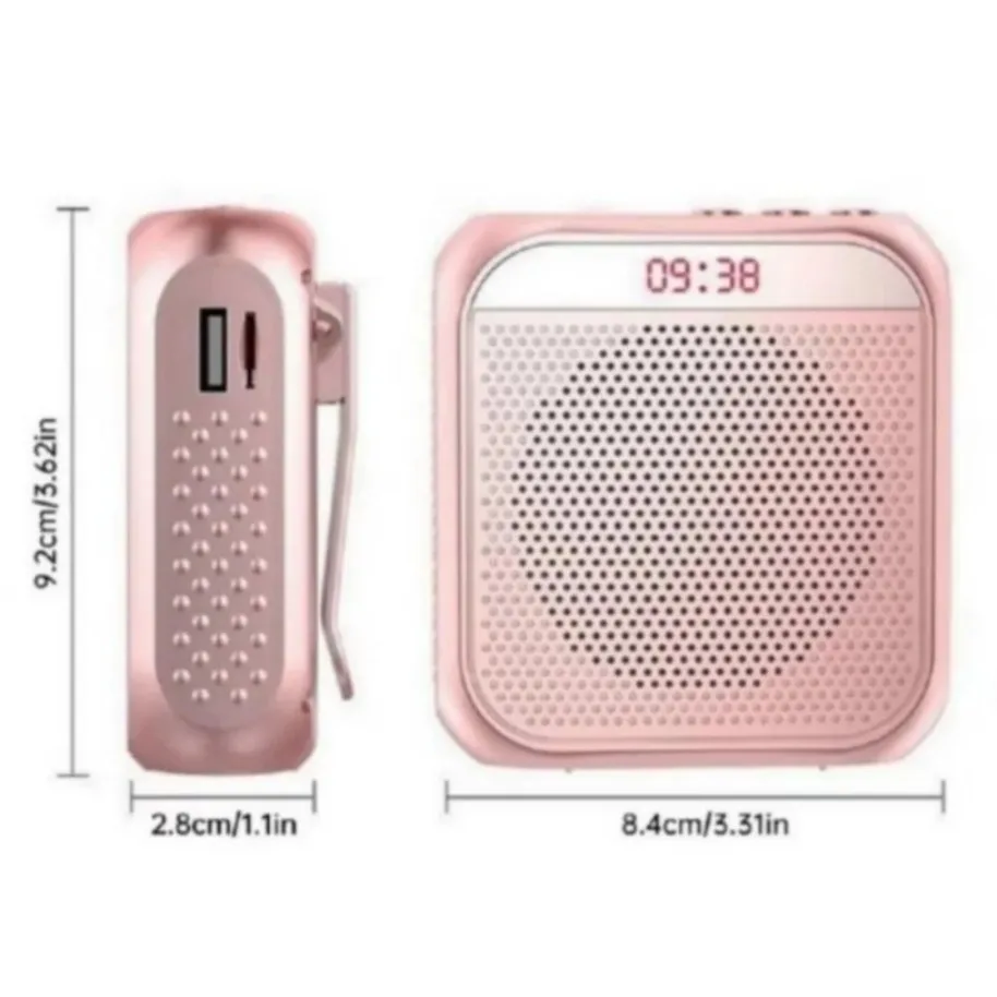 NEW Portable Voice Amplifier Megaphone Mini Audio Speaker With Microphone Rechargeable Ultralight Loudspeaker For Teachers