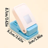 Rectangular Postage Stamp Punches Lever Action Puncher for Paper Crafting Scrapbooking DIY Projects Arts Crafts Supplies Scrapbo 2