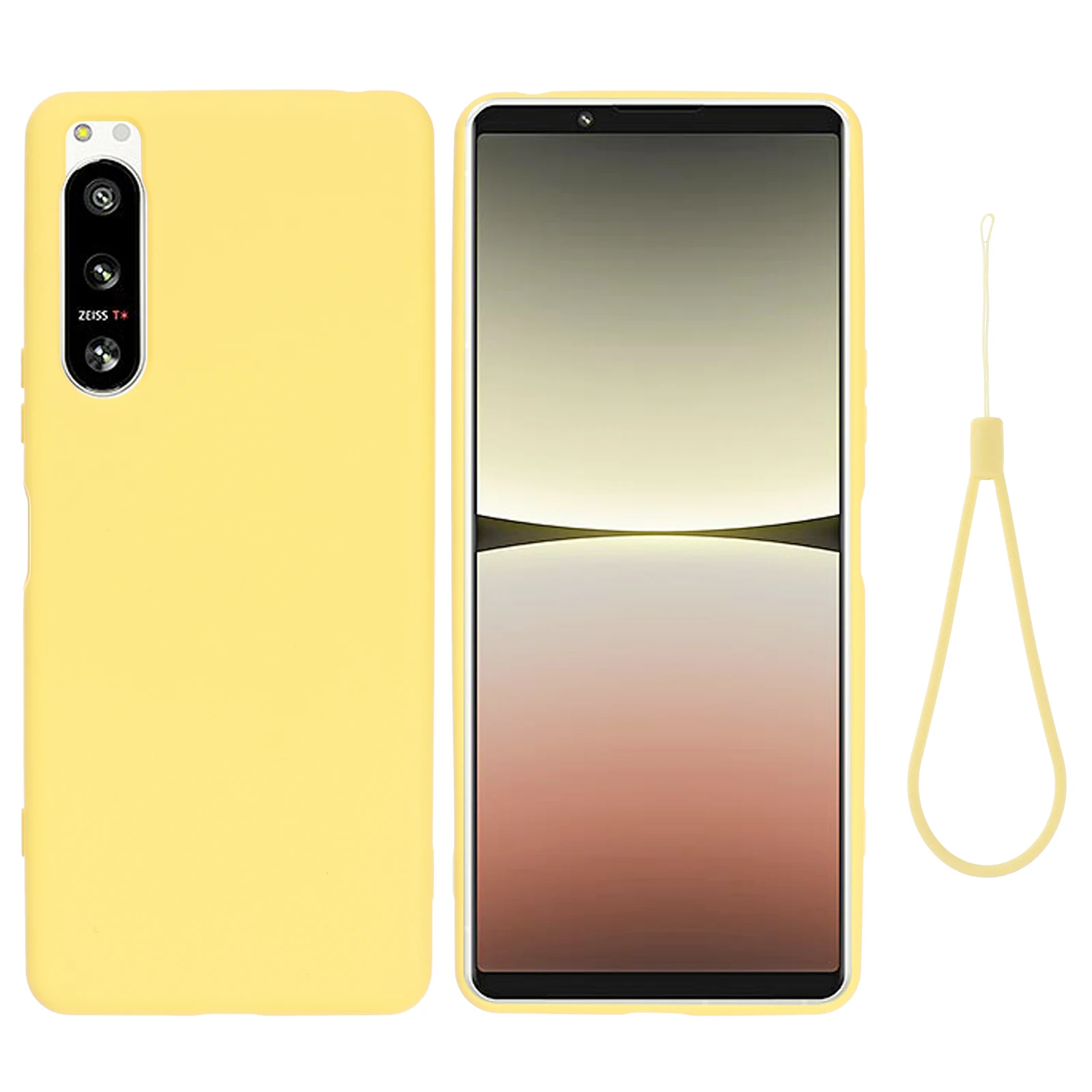 Premium Liquid Silicone Lanyard Phone Case - Soft Gel Rubber Cover