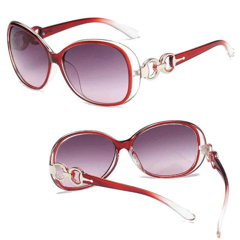 Sunglasses Ladies Anti-Ultraviolet Jade Crystal Texture Sun Glasses Gradient Black Outdoor Sunglasses Oculos Sol Feminino 2022