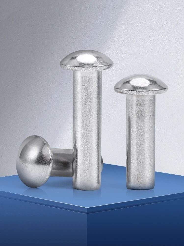 304 Stainless Steel Rivets M2-M8 Round Head Solid Self-plugging