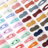 10pcs/Set Candy Color Baby Hairpins Sweet Girls Hair Clip Headband Kids Cute Heart Type Metal Fashion Hair Accessories Ornaments 2