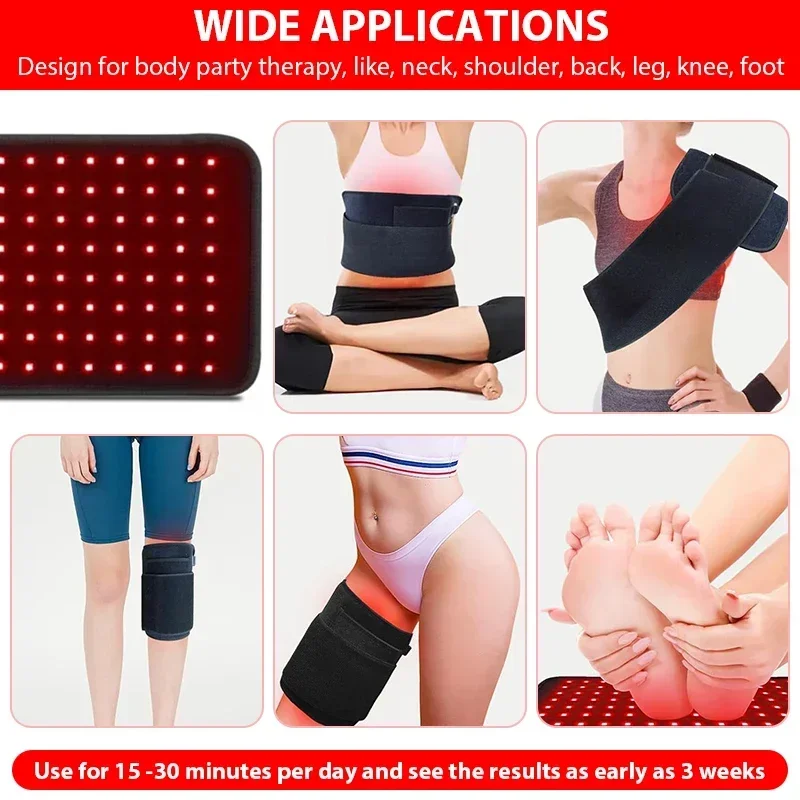 660nm 850nm Red Infrared Light Therapy Pad