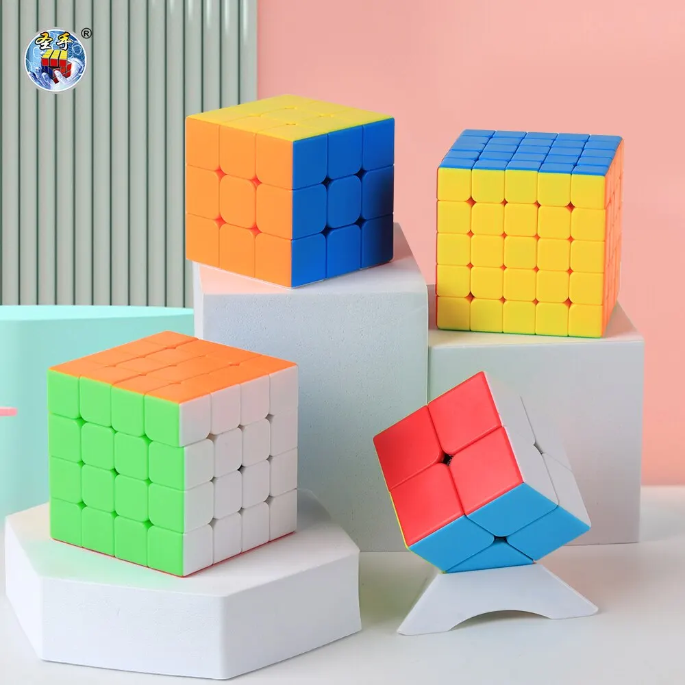SENGSO Speed Cube 3x3 Legend Series Stickerless Magic Cube Profession Puzzle Kid's Fidget Toys