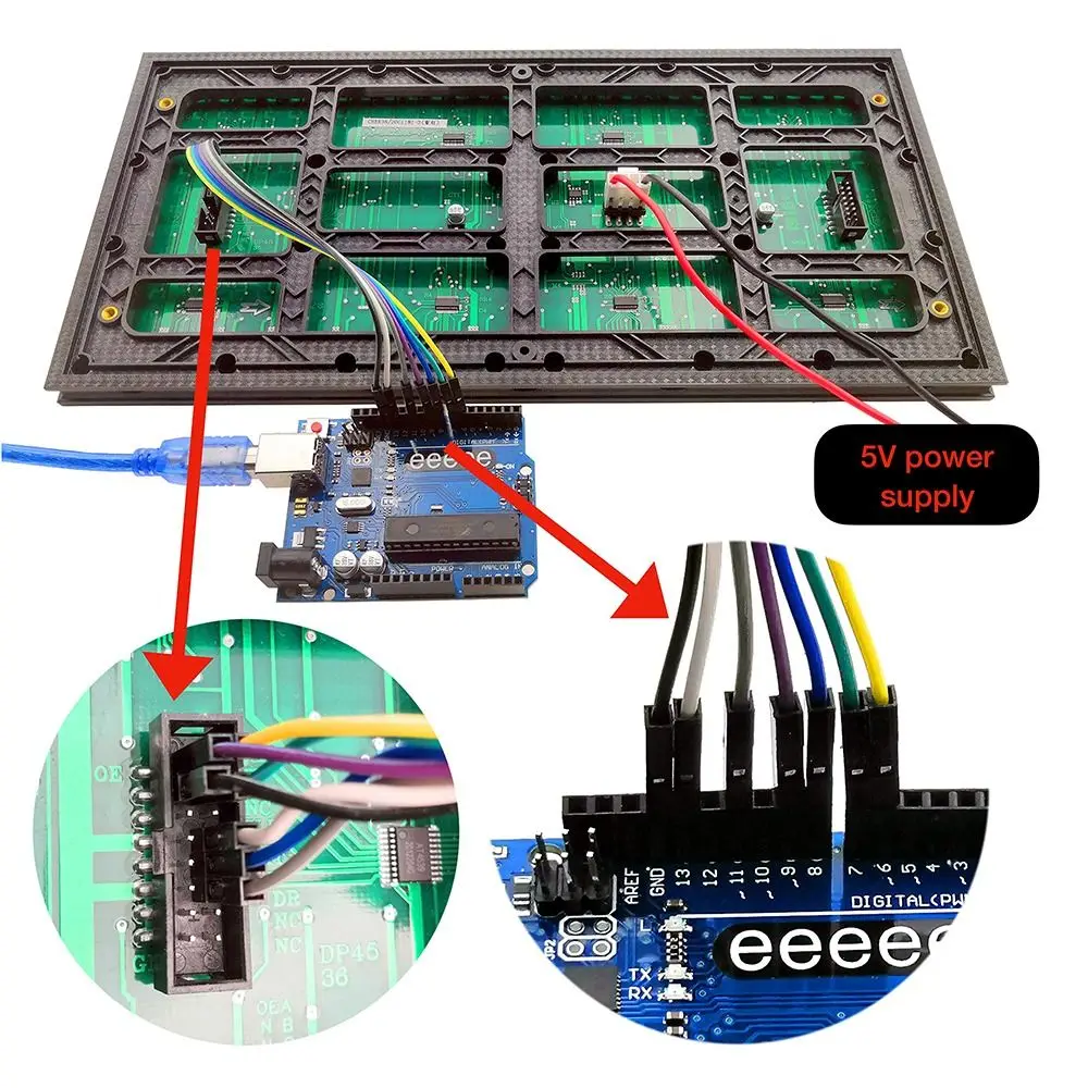 전문가용 단색 레드 LED 패널 P10 방수 발광 표시판 야외용 320*160mm SMD 모듈 자막 스크롤링