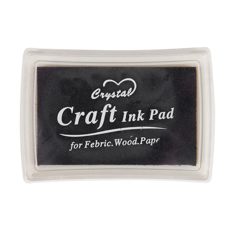 Чёрная чернильная Подушка Inkpad резиновый штамп отпечаток пальца ремесло