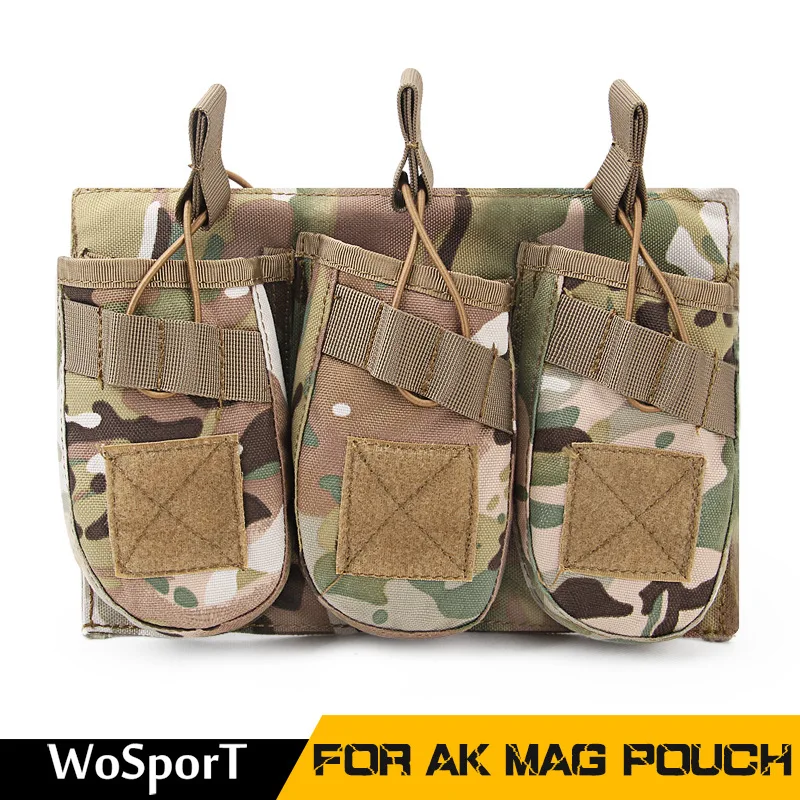 Wosport Factory Direct Trio Ak Organizer Molle Accessory Pouch Outdoor Camouflage Tool Accessory Pouch