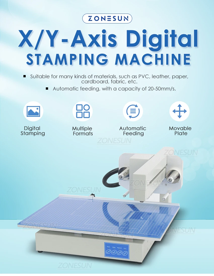ZONESUN 3025 Цифровая автоматическая штамповочная машина Fddeing Принтер для фольги с подвижной пластиной 