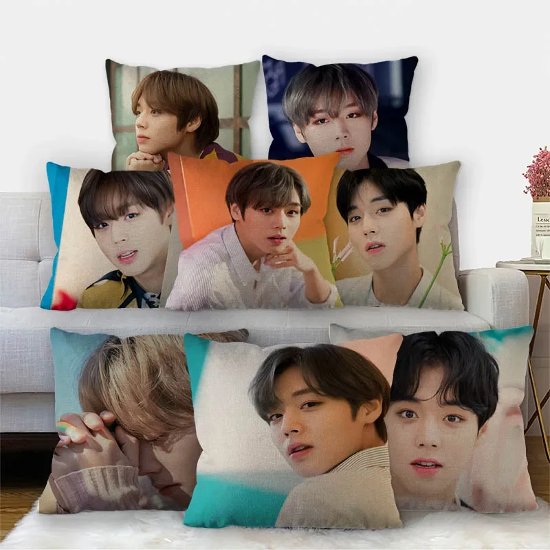 

Custom PARK JIHOON наволочка Kpop высококачественный домашний текстиль хлопчатобумажная льняная ткань 45x45 см односторонняя декоративная наволочка 11-17