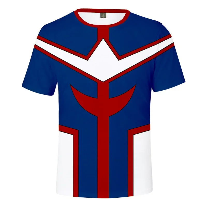 

My Hero Academia Cosplay Japanese Anime Boku No Hero Academia All Might 3D Printing T-shirt Tops Cosplay Costume