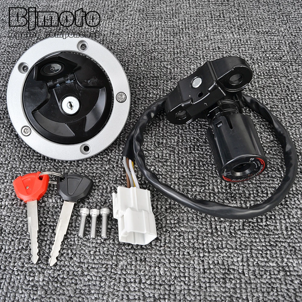 日焼け止め loop Fuel Gas Cap Ignition Switch Seat Lock Key Kit For Kawasaki