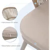 Patio Dining Chairs Set of 2, Outdoor Balcony Wicker Chairs with Wide Seat and Removable Cushion for Garden, Backyard, De 5