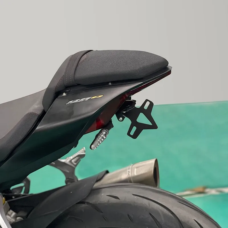 오토바이 번호판 홀더 리어 숏 테일 스톡 라이트 테일스톡 홀더 브래킷 qjmotor srk600rs srk800rr srk800rr 용