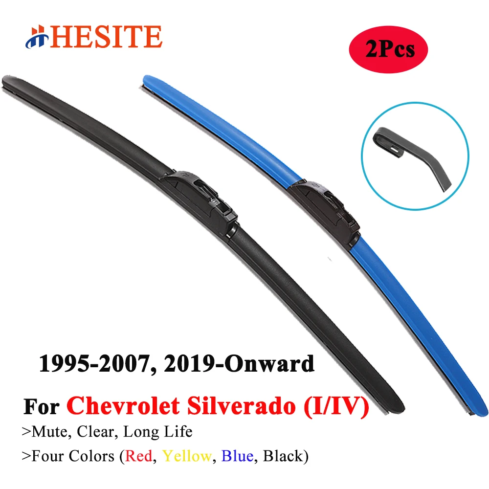 HESITE Colorful Wiper Blades For Chevrolet Silverado MK1 MK4 1500 2500