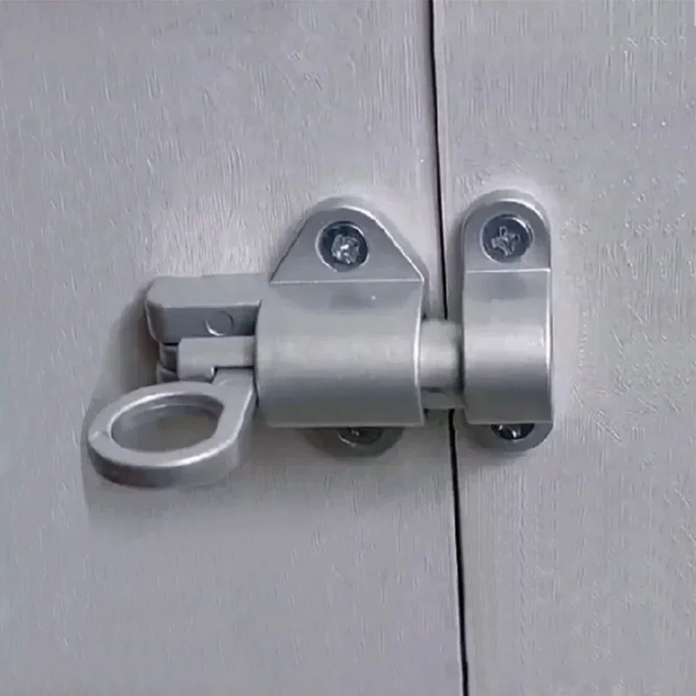Spring Loaded Window Door Bolt Gate Security Pull Ring Spring Bounce Door Bolt Automatic Latch Gate Lock Hook Self-Closing door latch door lock cylinder