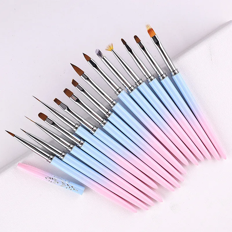 

1 шт. маникюрная УФ-Гелевая Кисть, инструмент для наращивания, дизайнерские Лаки, тонкая ручка для рисования линий, лайнер, кисти для ногтей, искусственные