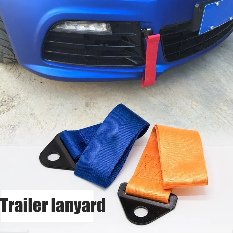High Strength Nylon Tow Strap Universal Car Racing Tow Ropes Trailer Ropes Auto Trailer Bumper TowingStrap Car Towing Rope