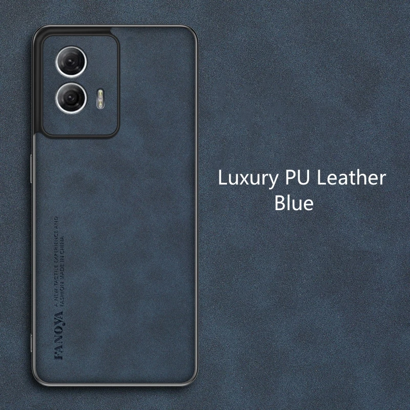 Luxury Leather Comfort Phone Cover with Shockproof Bumper and Camera Protection