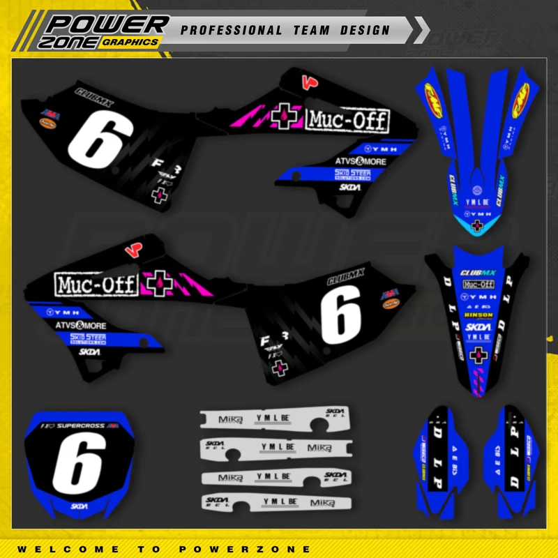 PowerZone Ŀ  ׷ Į, 3M ƼĿ ŰƮ, ߸ Į 22-23 YZ 125 250 2022 2023 2024 ƼĿ 12