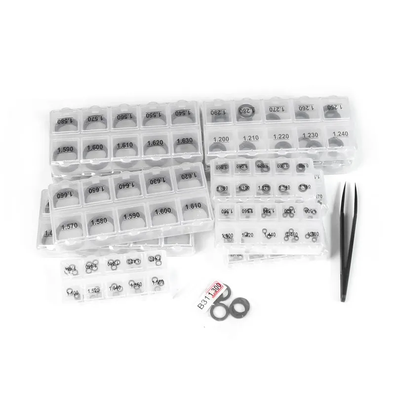 Injector Repair Kits 555PCS Common Rail Injector Repair Adjustment Washer Shims for Bo-sch for Den-so B11 B12 B13 B14 B16 B22 B25 B26 B27 B31 B48