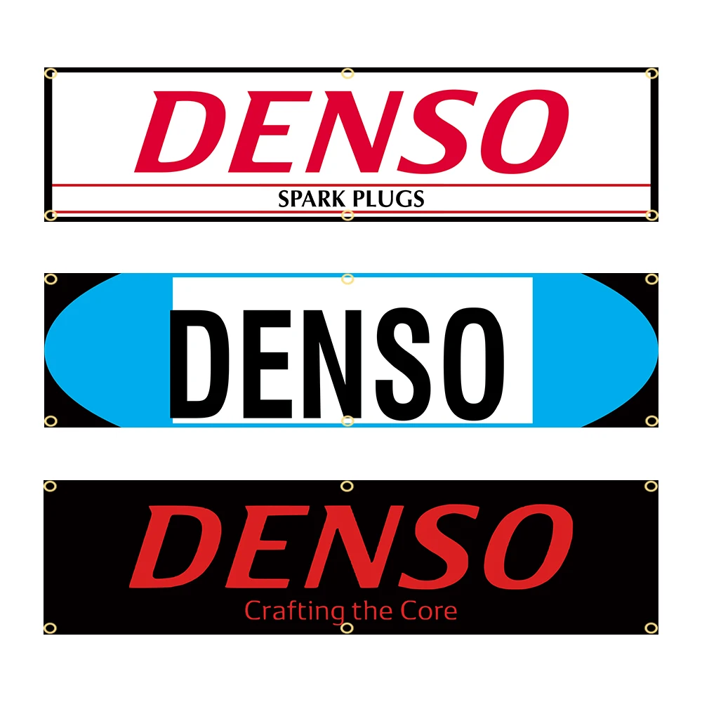 60X240cm Densos logo Banner Flag Polyester Printed Garage or Outdoor Decoration Tapestry