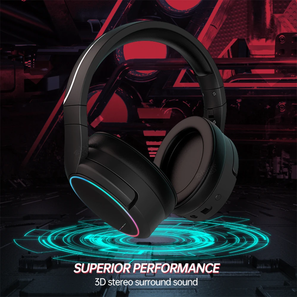 2.4G Wireless Gaming Headset 3.5mm Wired Sport Headset Over Ear Headset With Mic 7.1 Surround for PS5 PS4 PC Laptop mini speaker for laptop