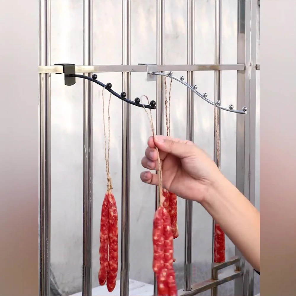 5 Steel Balls/7 Steel Ball Hooks, 1.5cm Bayonet Household Drying Rack ...