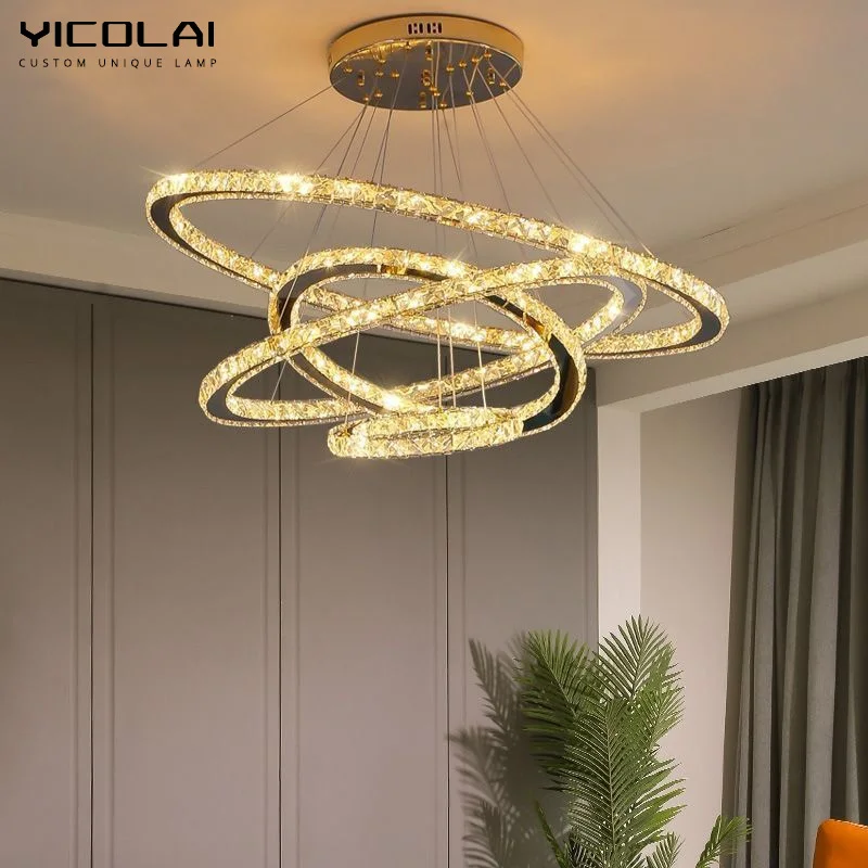 

YICOLAI Modern LED Ceiling Chandeliers Villa Luxury For Staircase Living Dinning Room Apartment Lobby Exhibition Hall Home Decor