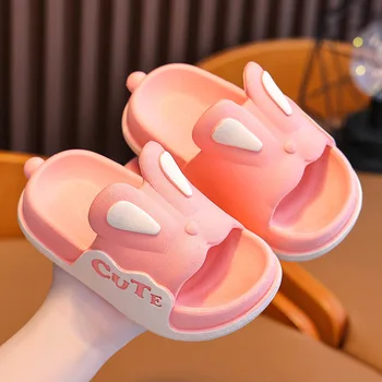 ⁦Summer Children's Slippers Girls' Non-Slip Soft Bottom Parent-Child Cute Boy Big Middle Children Baby Bath Sandals⁩ – תמונה ⁦1⁩