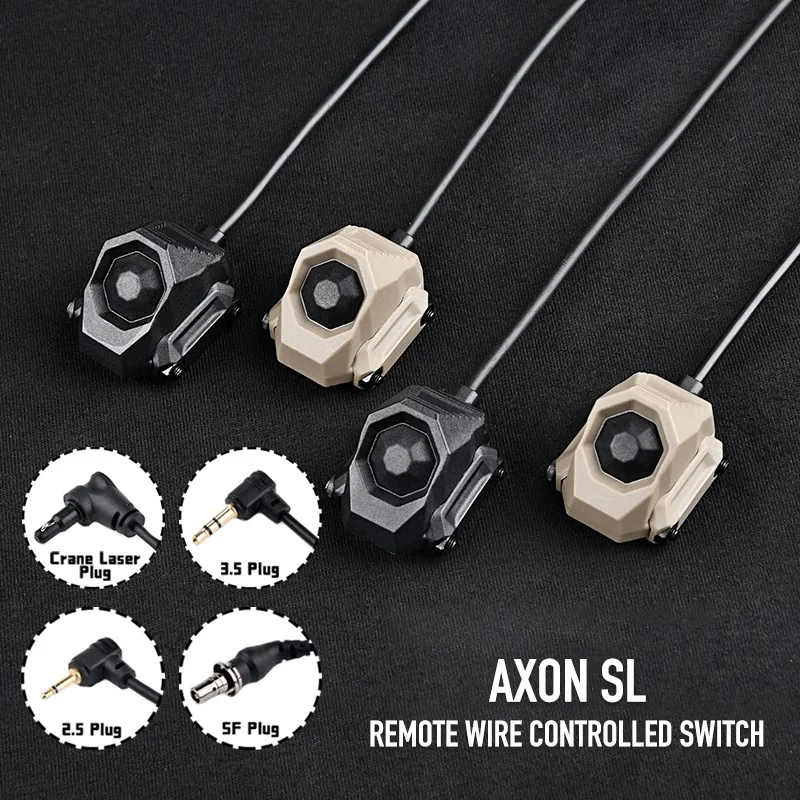 

Wadsn UNAXON SL Pressure Switch SF Crane 2.5mm Plug fit 20mm Rail for Surefir M600 Flashlight PEQ DBAL NGAL Laser Hunting