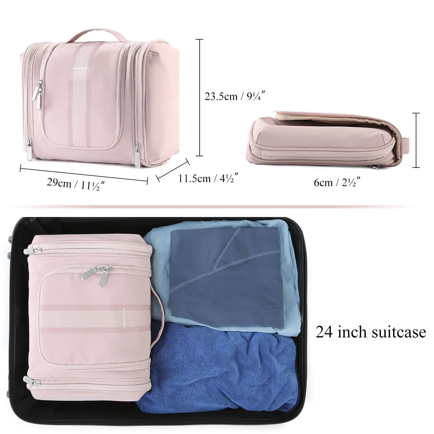 Bagsmart Travel Organizer Hanging Toiletry