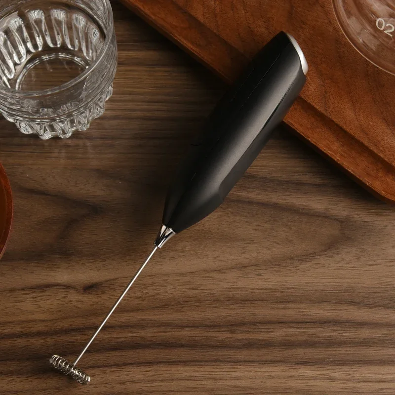 1pcs Electric Milk Frother Hand Blender Portable Mini Handheld Fast Foamer Coffee Cappuccino Whisk Mixer Food Blender with Stand 4