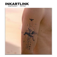 Fallen Angel temporary tattoo sticker, waterproof magic tattoo, lasts to 15 days fake tattoo, semi permanent tattoo 2