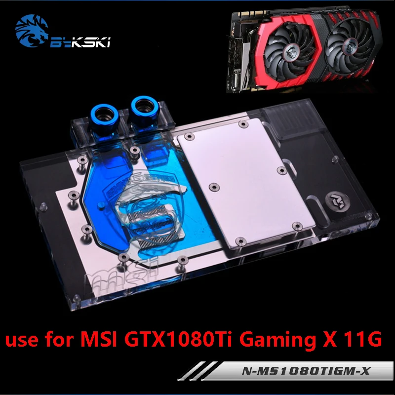 Bykski Water Block Use For Msi Gtx1080ti Gaming X 11g/ Armor 11g /full Cover Graphics Card Copper Radiator Block Rgb Light - Fans & Cooling - AliExpress
