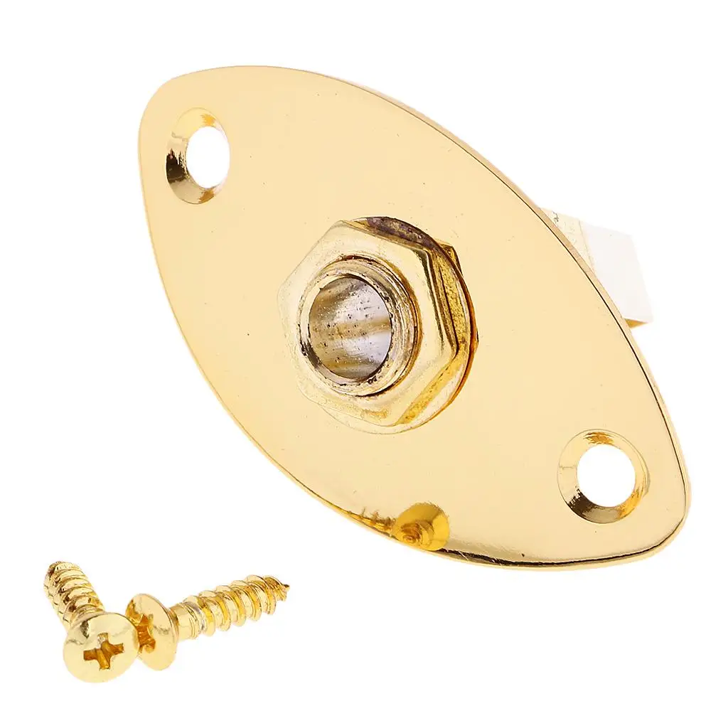 Tooyful Oval Output Jack Socket Replacement Part w/ Screw for Electric Guitar Bass Accs guitar accessories,guitar jack socket