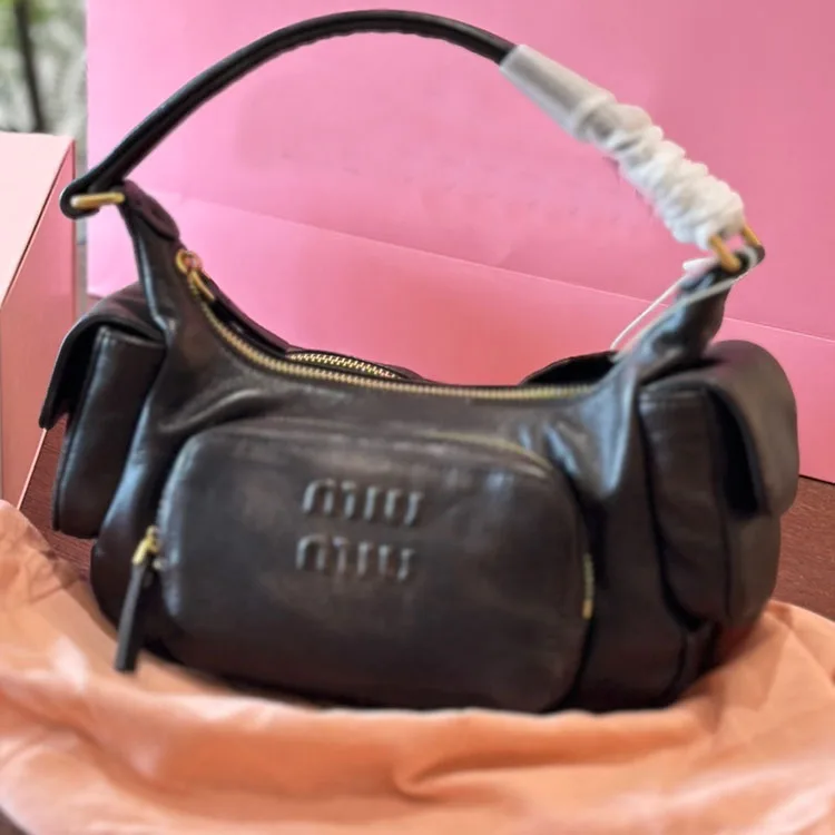 в стиле Miumiu новая мотоциклетная сумка через плечо из ...