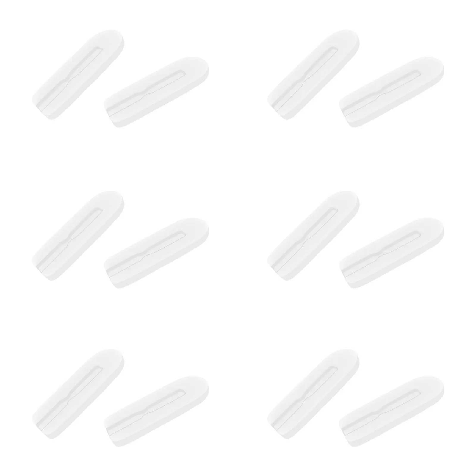 Bwake Replacement Nose Pads For Costa Del Mar Paloma/Piper/Peli Sunglasses - 4 Pairs, Natural Rubber