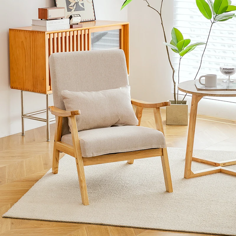 Single Sofa Chair, Boutique Hotel Guestroom Seat, Balcony Solid